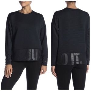 Nike Dri-Fit Just Do It Sweater Loose Fit Women’s Size L
